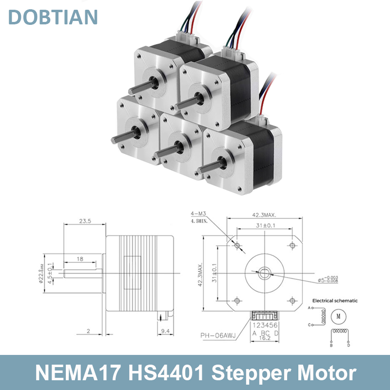 Industrial Laser Engraving Machine - Motore passo-passo Nema17 di mayor precisione