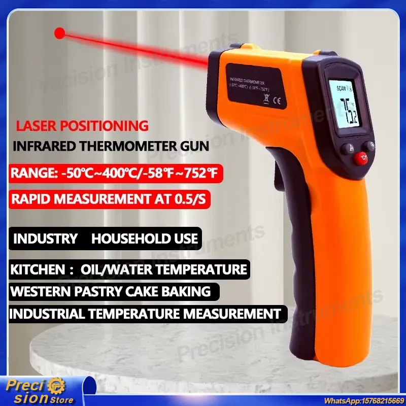 Industrial Handheld Laser - Termometro a Infrarossi Senza Contatto con
