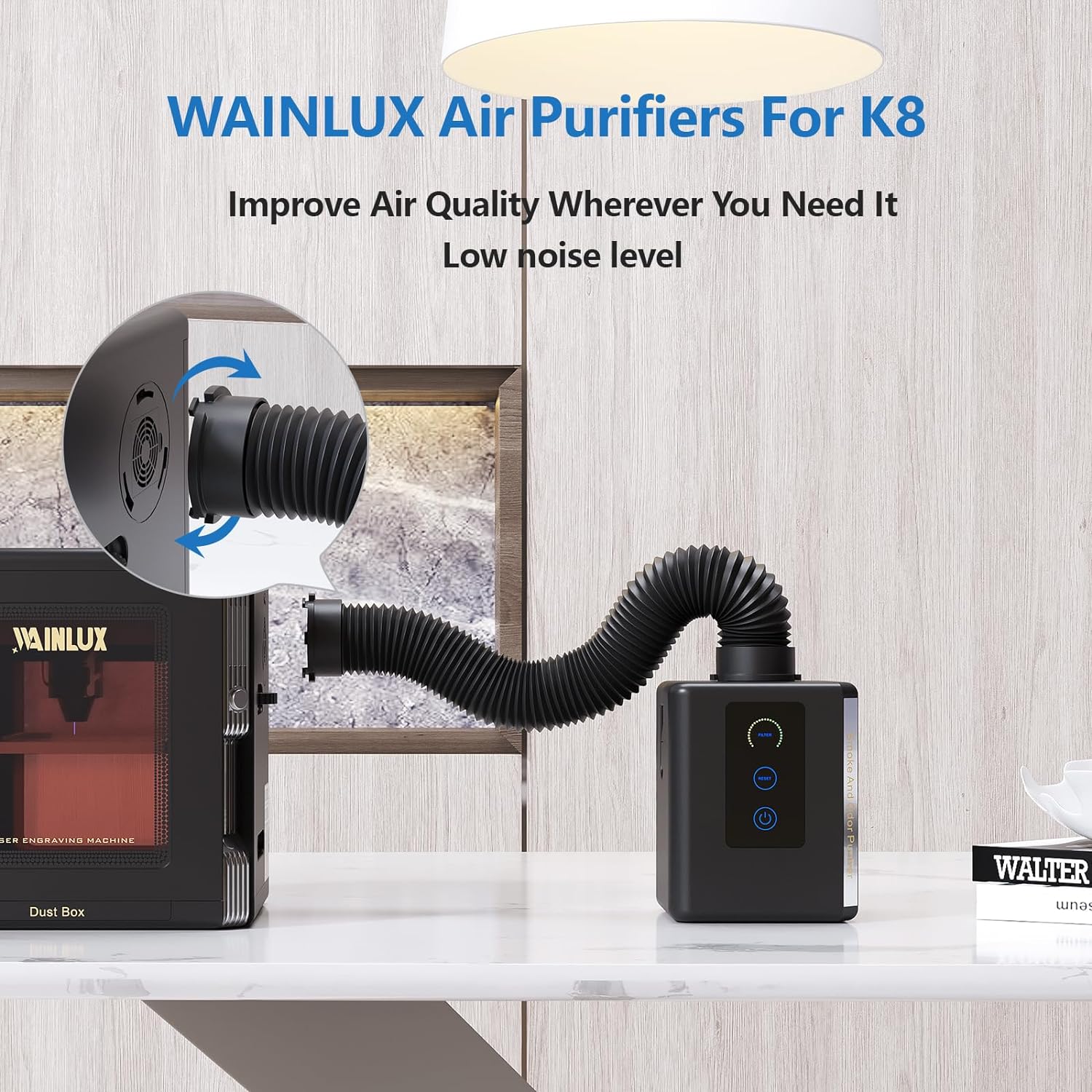 WAINLUX Mini purificatore d'ar - Industrial Laser Fume Extractor recensione e prezzo