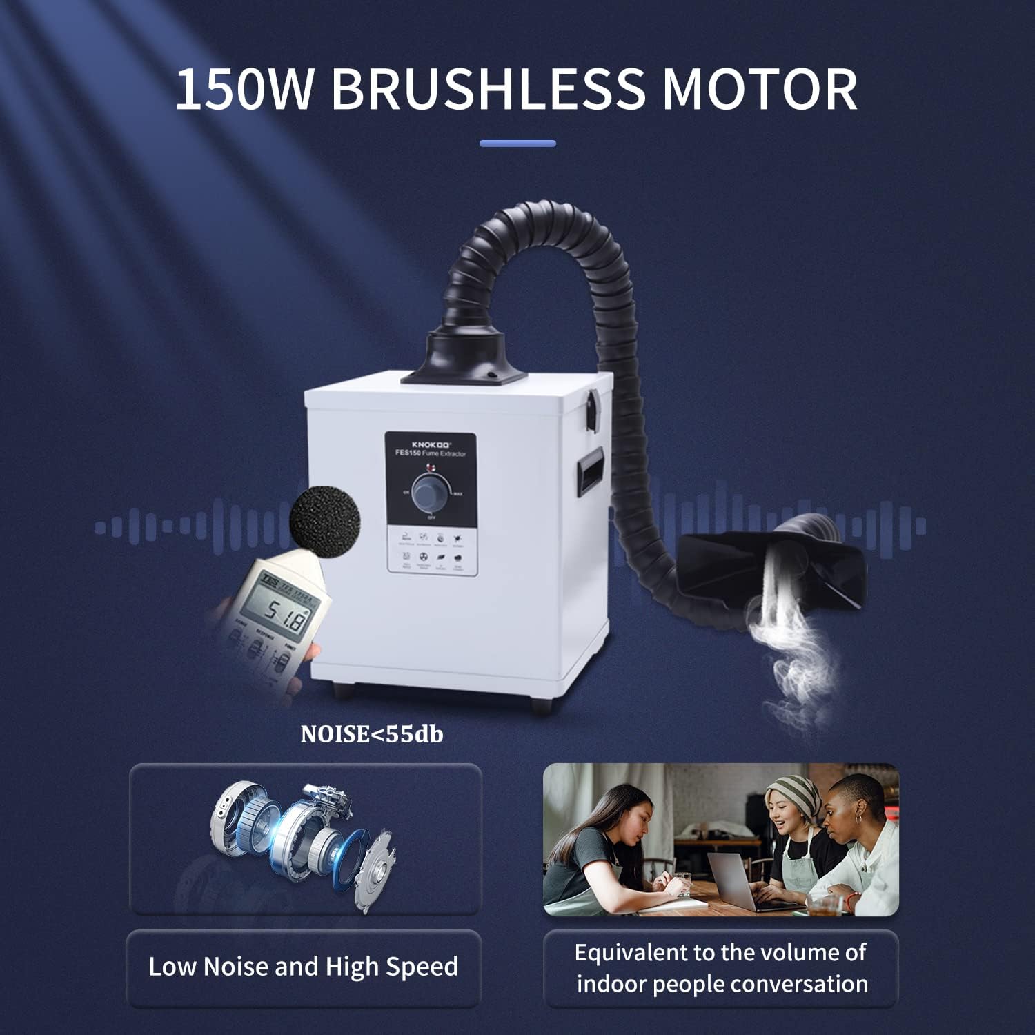 KNOKOO FES150 Estrattore di Fu - Industrial Laser Fume Extractor recensione e prezzo