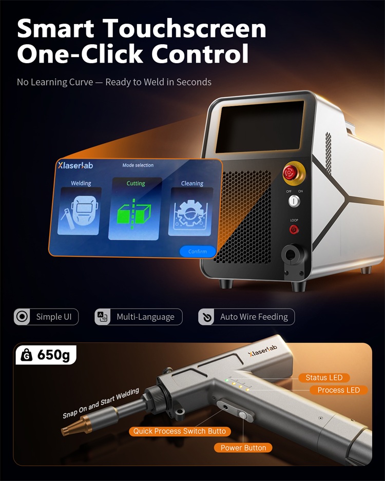 Saldatrice Laser a Fibra Indus - Industrial Handheld Laser Welder recensione e prezzo