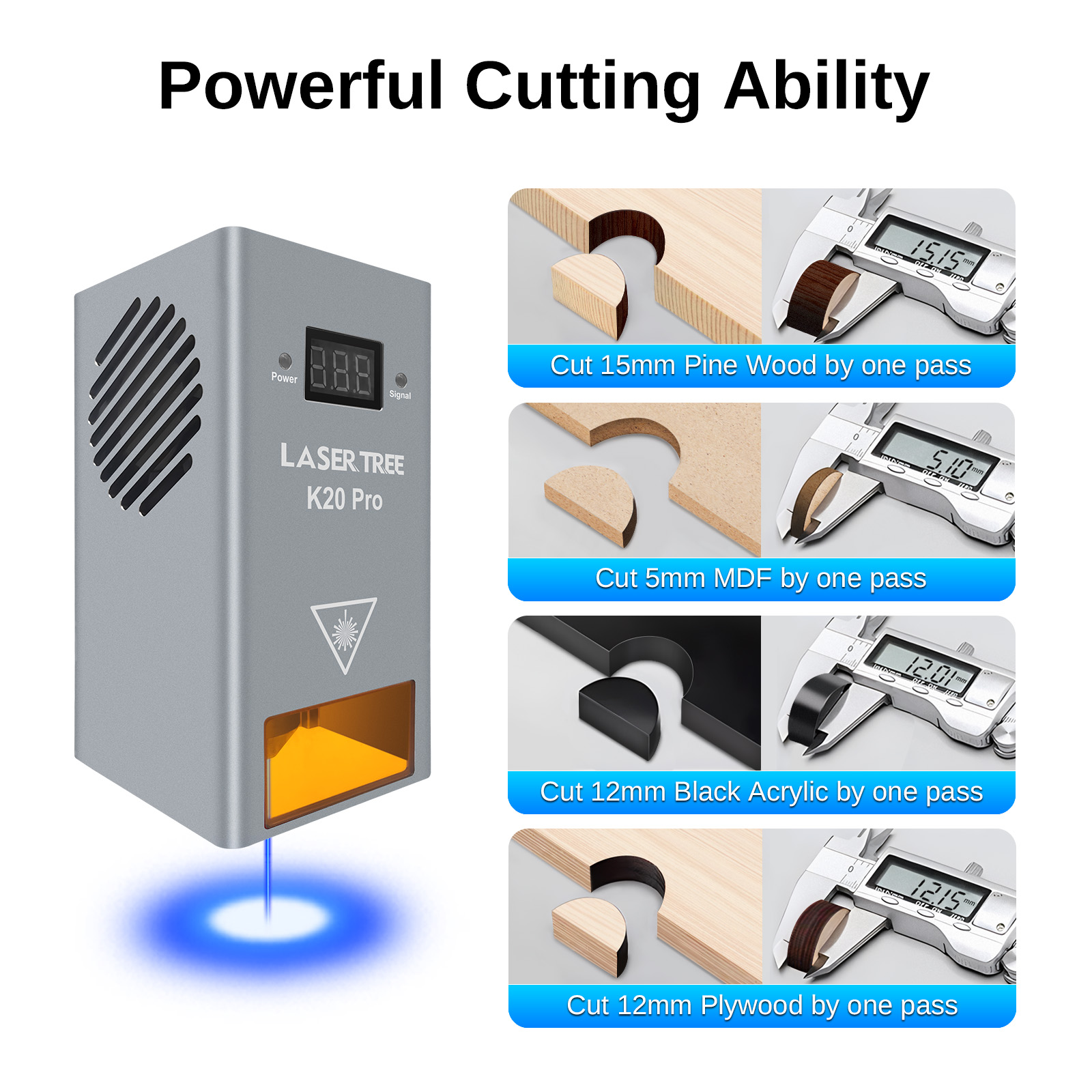 LASER TREE Testa laser ad alta - Fiber Laser Source 20W recensione e prezzo