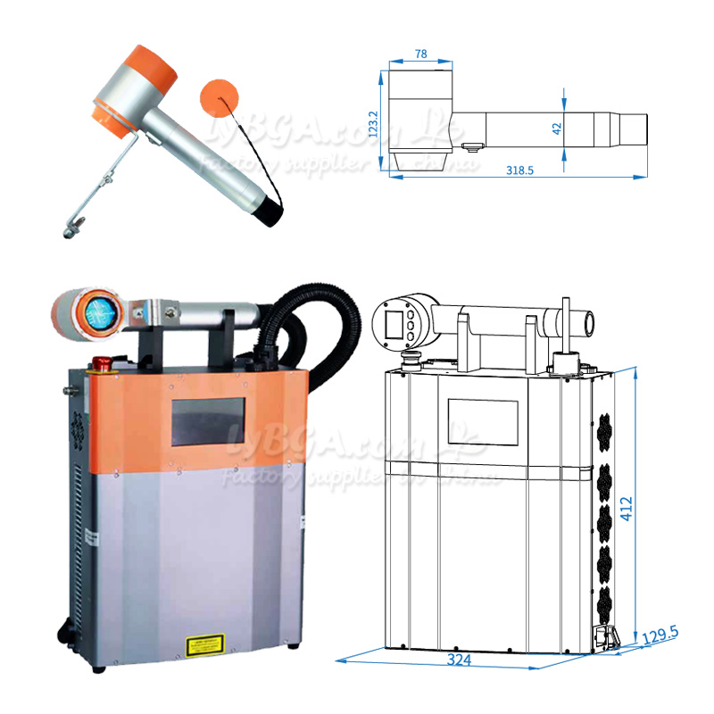 LY-LCG100A 100W Macchina per l - Industrial Laser Cleaner recensione e prezzo