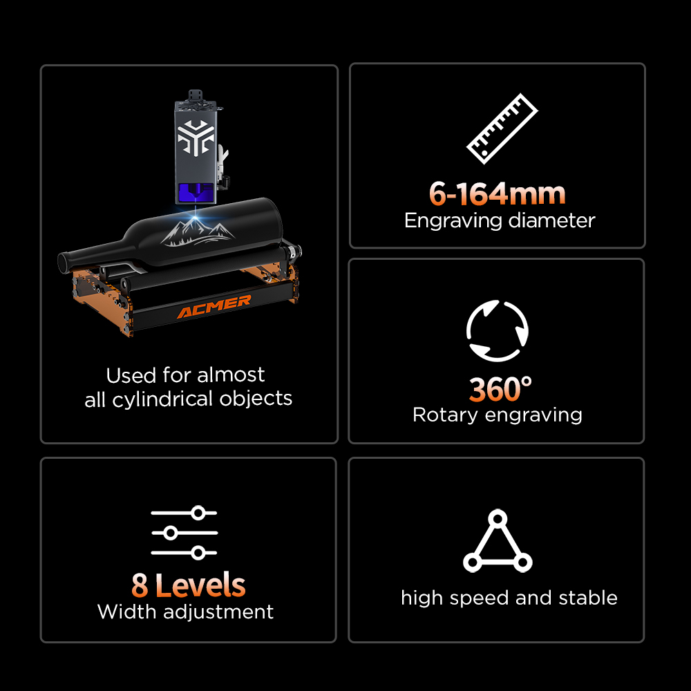 Rullo rotante laser ACMER M3 3 - Industrial Laser Engraving Machine recensione e prezzo